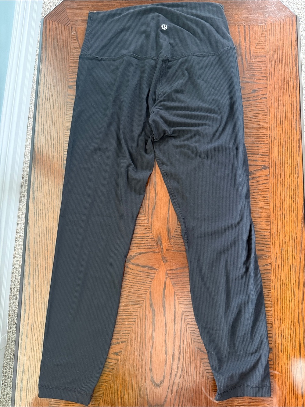 Lululemon Align Ribbed High-Rise Pant 25” – Black – Size 8